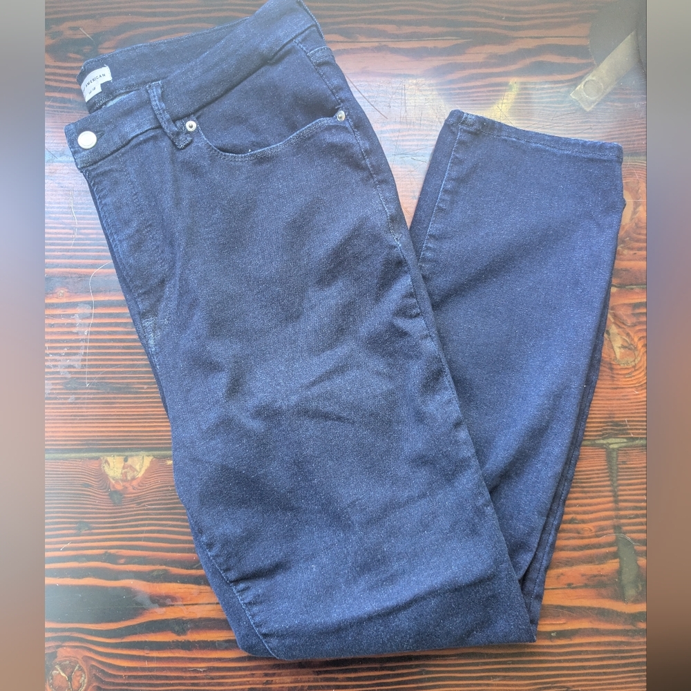 Good American Dark Wash Skinny Jeans – Size 14/15